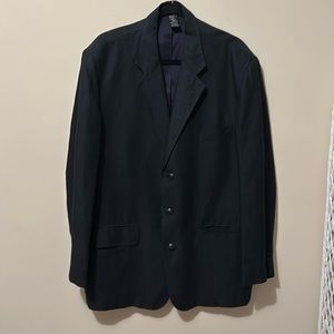 Liz Claiborne Linen Men’s Sport Coat Size 42R Deep Navy